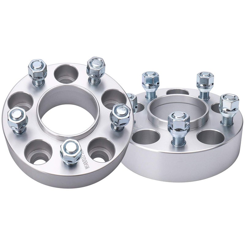 IRONTEK 1.5'' 5x114.3mm Wheel Spacers for Ford Lincoln Mazda 5x4.5" Hubcentric Wheel Spacers (1/2"x20 Studs, 70.5mm Hub Bore) for Ford Mach I/Mustang/Edge/Crown Victoria Mazda Navajo/B2500/B3000/B4000 - Image 1